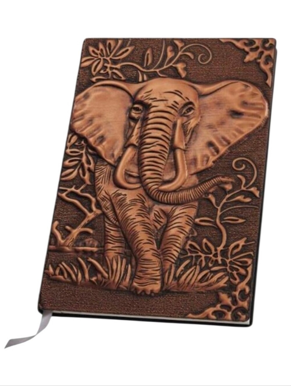 Copper Tone Elephant 3D Diary Notebook